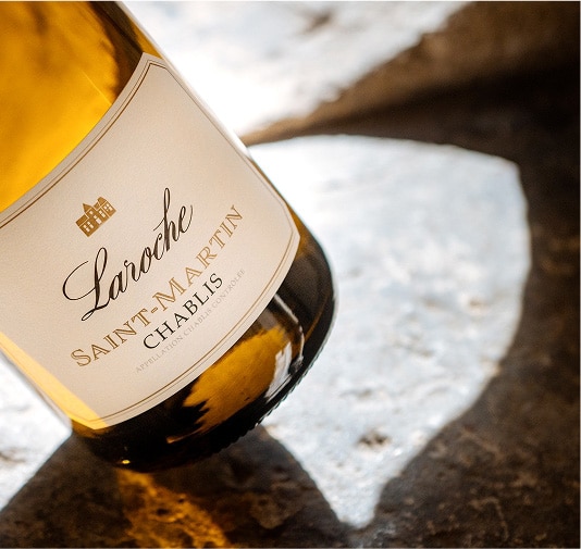 Bouteille Saint-Martin de Laroche en hommage à Saint Martin de Tours et à l’Obédiencerie, berceau des vins de Chablis